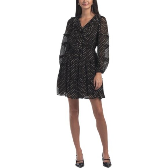 CeCe Plus Size Tiered Ruffle Neck Dress - Dresses & Skirts
